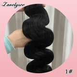 Brazilian human hair body wave drawstring ponytail extension, wrap-around natural Remy hair in brown tones