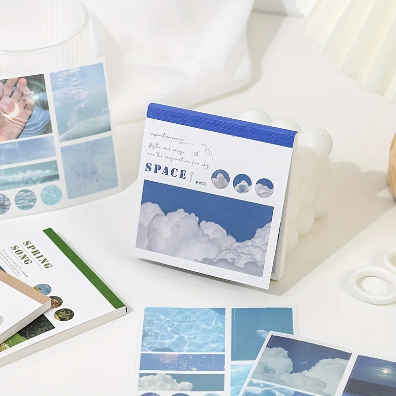 Washi paper stickers for scrapbooking, 40 aesthetic designs, K-culture merch by HSF Marketplace