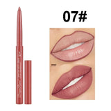 Waterproof matte red lipliner pencil by HSF Marketplace, showing the sleek pencil and vibrant red lip color for contour and lip makeup.