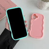 Wave pattern iPhone 16 Pro Max case with cartoon DIY design by HSF Marketplace