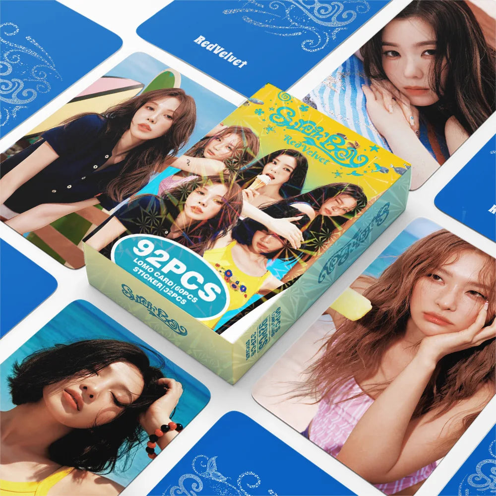 Red Velvet KPOP mini album photo card set, 92-piece K-Culture merch collection