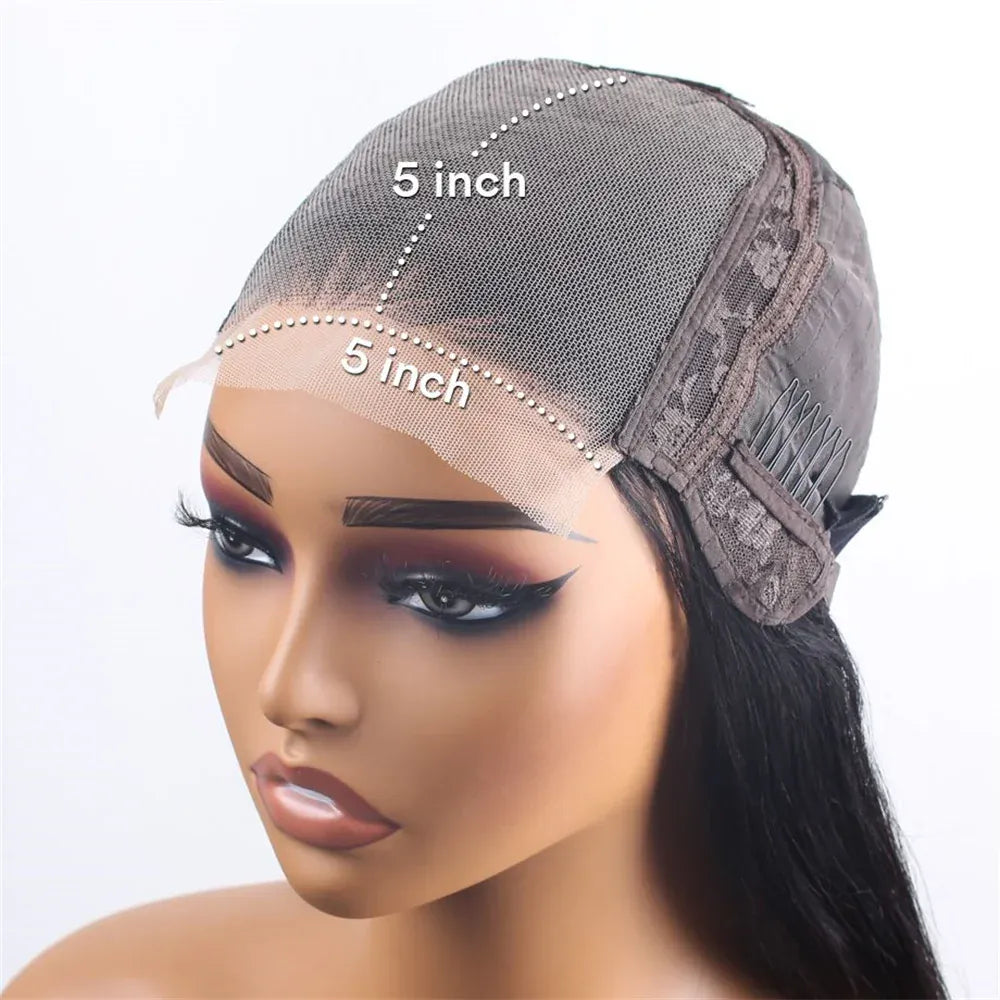 30 40 Inch Guleless Wig Human Hair 4x4 5x5 Curly Deep Wave Glueless Closure Wig Brazilian 13x6 HD Lace Frontal Human Hair Wigs