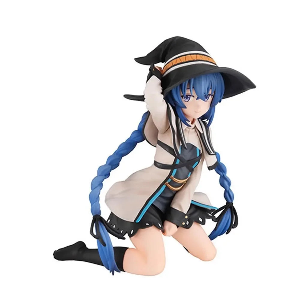 Roxy Migurdia kneeling Mushoku Tensei anime figure, palm-size PVC collectible desktop ornament