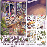 Kawaii 3D cartoon miniature scene stickers for DIY projects by HSF Marketplace