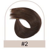 HSF Marketplace straight clip-in ponytail human hair extensions, 100g wrap-around natural ponytail for women