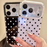 Minimalist polka dot shockproof phone case for iPhone Pro Max by HSF Marketplace