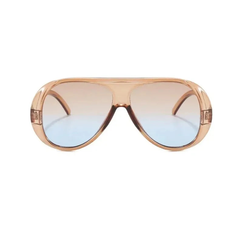 Vintage flat top pilot sunglasses for women, HSF Marketplace luxury UV400 eyewear