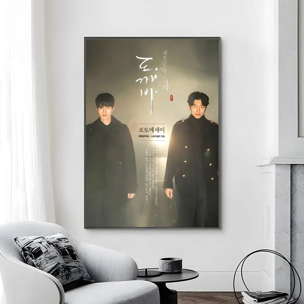 Goblin Korean drama poster canvas art for home decor, K-culture wall art by HSF Marketplace