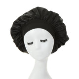 2-pack wide brim satin bonnets with elastic bands for women by HSF Marketplace