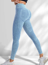 Women's high-waist seamless hip-lift leggings for gym, yoga, fitness, and outdoor exercise