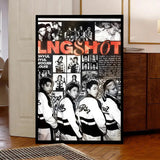 LNGSHOT Kpop poster for stylish wall decor, featuring bold K-Culture design from HSF Marketplace
