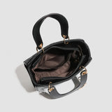 Luxurious PU leather casual crossbody handbag for women, large capacity travel shoulder bag with a designer look and elegant style.