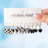 Cute donut earring set, 10-piece resin dangle jewelry collection in assorted colorful designs for all ages