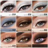 8-piece dual-finish eyeshadow stick set with matte and shimmer creamy pencils for smooth, blendable eye makeup