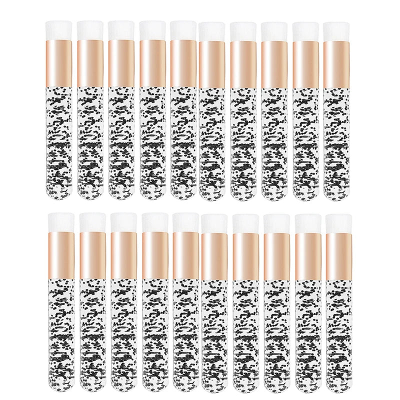 Set of 20 crystal eyelash cleaning brushes from HSF Marketplace, used for lash extensions, makeup, and blackhead removal.