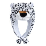 Women's plush 3D animal decorative winter hat with funny mischievous couple design, HSF Marketplace