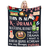 K-drama inspired plush blanket by HSF Marketplace, showcasing soft fabric and cozy design