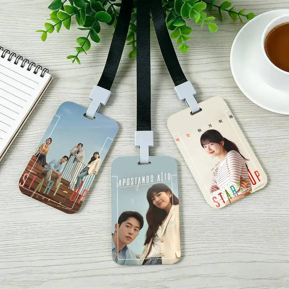 Korean drama ID card sleeve with lanyard by HSF Marketplace for easy access