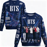 BTS Love Yourself ARMY sweatshirt by HSF Marketplace for K-pop fans, shown in a casual apparel product image