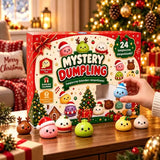 24 Day Christmas Advent Calendar, Mystery Dumpling Squishy Toys, Mini Bao Bun Blind Box Fidget Toys, Holiday Gifts Surprise Box.