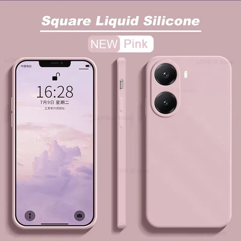 Poco X7 X8 Pro Max liquid silicone shockproof phone case in a sleek protective cover design