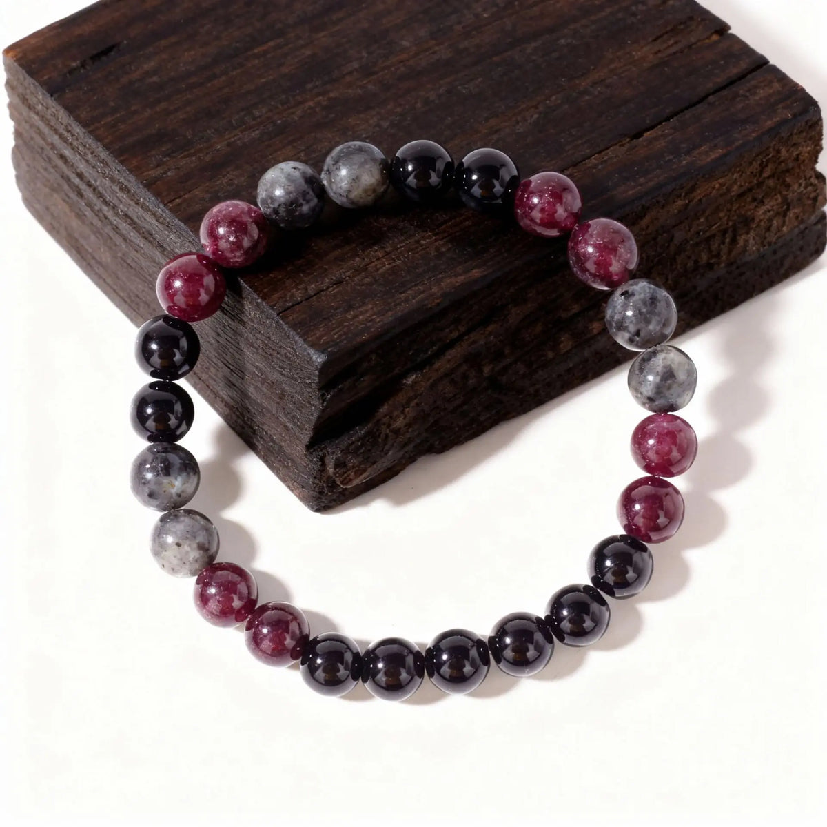 Black Glitter Stone Bracelet For Women Garnet Natural Stone Beads Elastic Chain Bangle Men Fashion Party Jewelry Gift