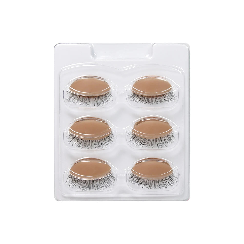 HSF Marketplace GAHAMACA false eyelash extension training head with removable eyelids and realistic lash display for practice and training