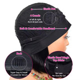 HSF Marketplace straight headband bob wig, short 100% human hair half wig for Black women
