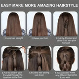 Plastic magic pull hair pin clip for braids and ponytails, HSF Marketplace hair styling tool with easy-to-use DIY hair accessory