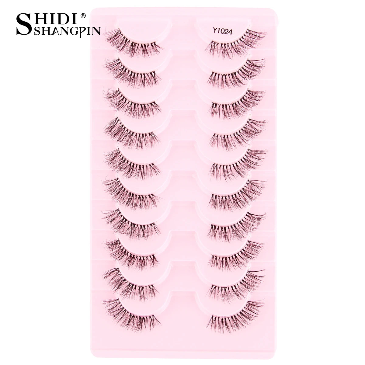 Half Eyelashes False Lashes 10-5 Pairs Cat Eye Eyelashes Eyelash Extension 3D Mink Half Lash Natural Makeup Faux Cils Maquiagem