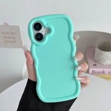 Wave pattern iPhone 16 Pro Max case with cartoon DIY design by HSF Marketplace