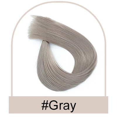 Straight human hair clip-in ponytail extension, 100g wrap-around natural ponytail for women