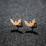 Gothic Vampire Bat Minimalist Earring For Women Stainless Steel Tragus Piercing Earring Jewelry Accessories Halloween Party Gifs