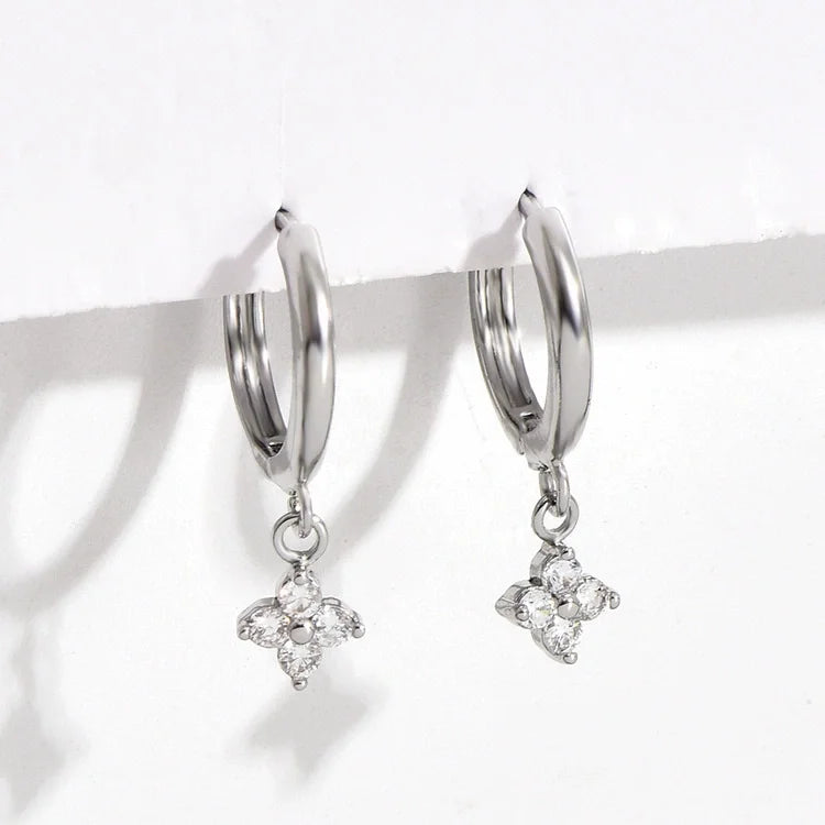 925 sterling silver leaf earrings for women, delicate trendy jewelry design for parties and everyday wear