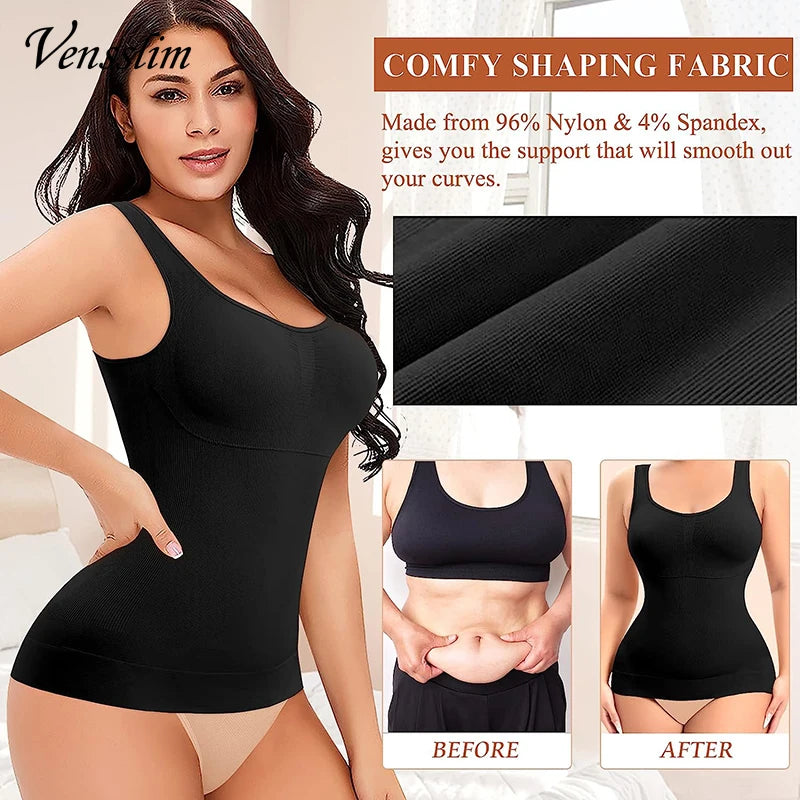 Vensslim women’s plus size push-up bra body shaper with removable pads and waist trainer corset vest