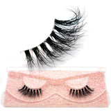 3D Mink Half Eye Lashes Natural Lightweight Short Fake Eyelashes Soft Fluffy Clear Band Strip Mink Lashes Extension