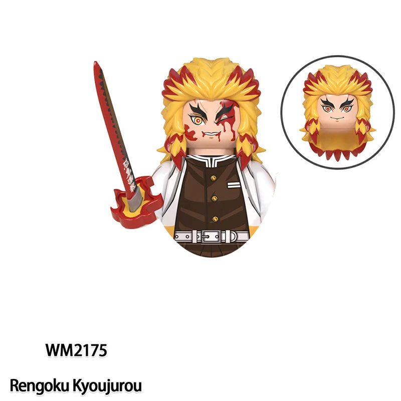 Demon Slayer action figures building bricks blind box collectibles by HSF Marketplace