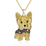 Cute Beagle pendant necklace, elegant dog lover jewelry by HSF Marketplace