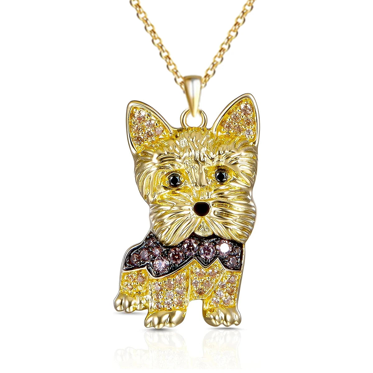 Cute Beagle pendant necklace, elegant dog lover jewelry by HSF Marketplace