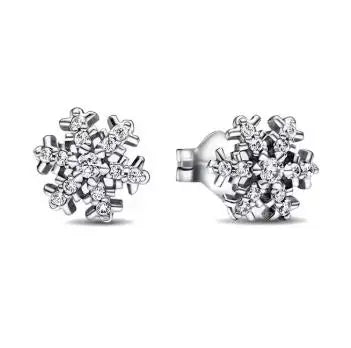 925 sterling silver herbarium cluster heart halo stud earrings for women, sparkling wedding jewelry