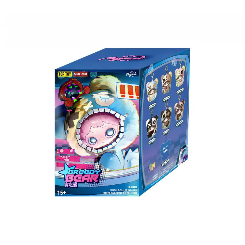 TOPTOY MayMei Greedy Bear Series plush doll blind box collectible anime figure ornament