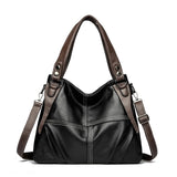 Genuine Soft Leather Handbags for Women Vintage Shoulder Tote Bag Luxury Designer Ladies Large Capacity Purse Bags Sac A Main