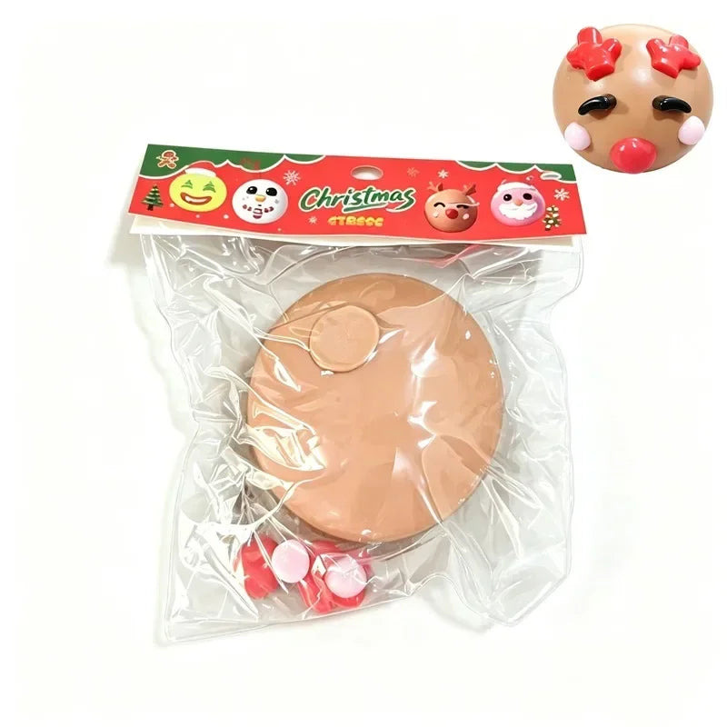 Christmas Limited Edition DIY Ugly Face Dog Squishy Squeeze Ball Slow Rebound Stress Relief Calming Sensory Toy for Adults ADHD