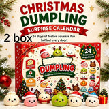 Squishy 2026 Christmas Advent Calendar, 24 Days Countdown Surprise Box, Dumpling Slow Rebound Squishies Squeeze Sensory Gift