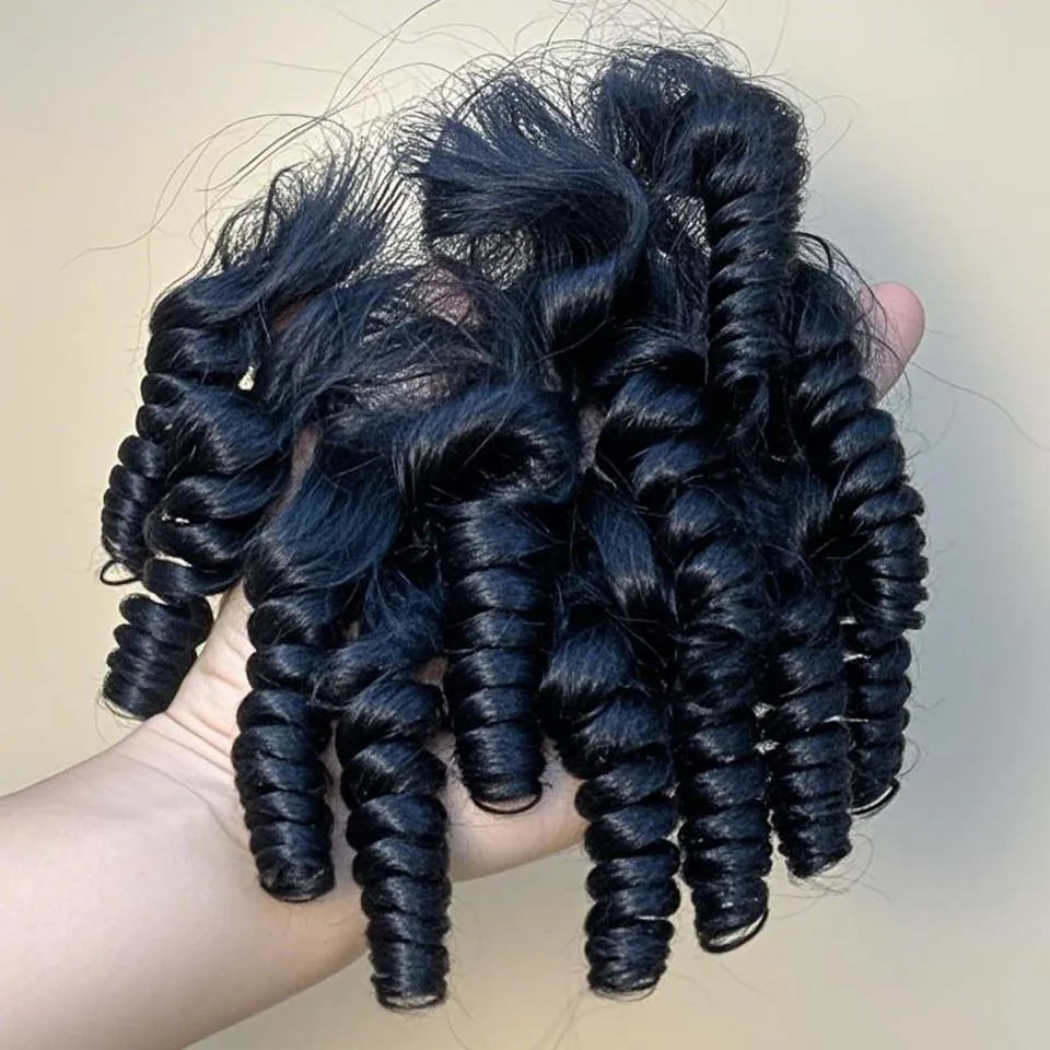 Funmi Loose Human Hair Bundles With Closure Brazilian Virgin Human Hair Weave 4x4 HD Lace Human Hair Wavy And Wet Extensions