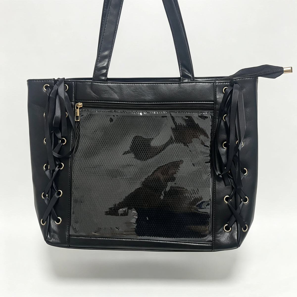 Cute Japanese ribbon ita bag transparent tote by HSF Marketplace