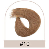 Clip-in straight human hair ponytail extension, 100g wrap-around natural ponytail for women