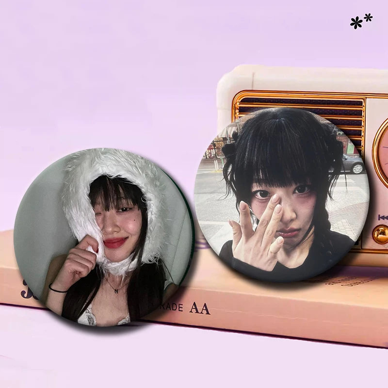 Kpop YVES soft button pins for LOONA fans, cute K-culture accessories by HSF Marketplace