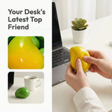 2026 New Handmade Crispy Mango Squishy Stress Ball Crunchy Squeeze Fidget Toy Round Blocks ASMR Sensory Decompression for Adults