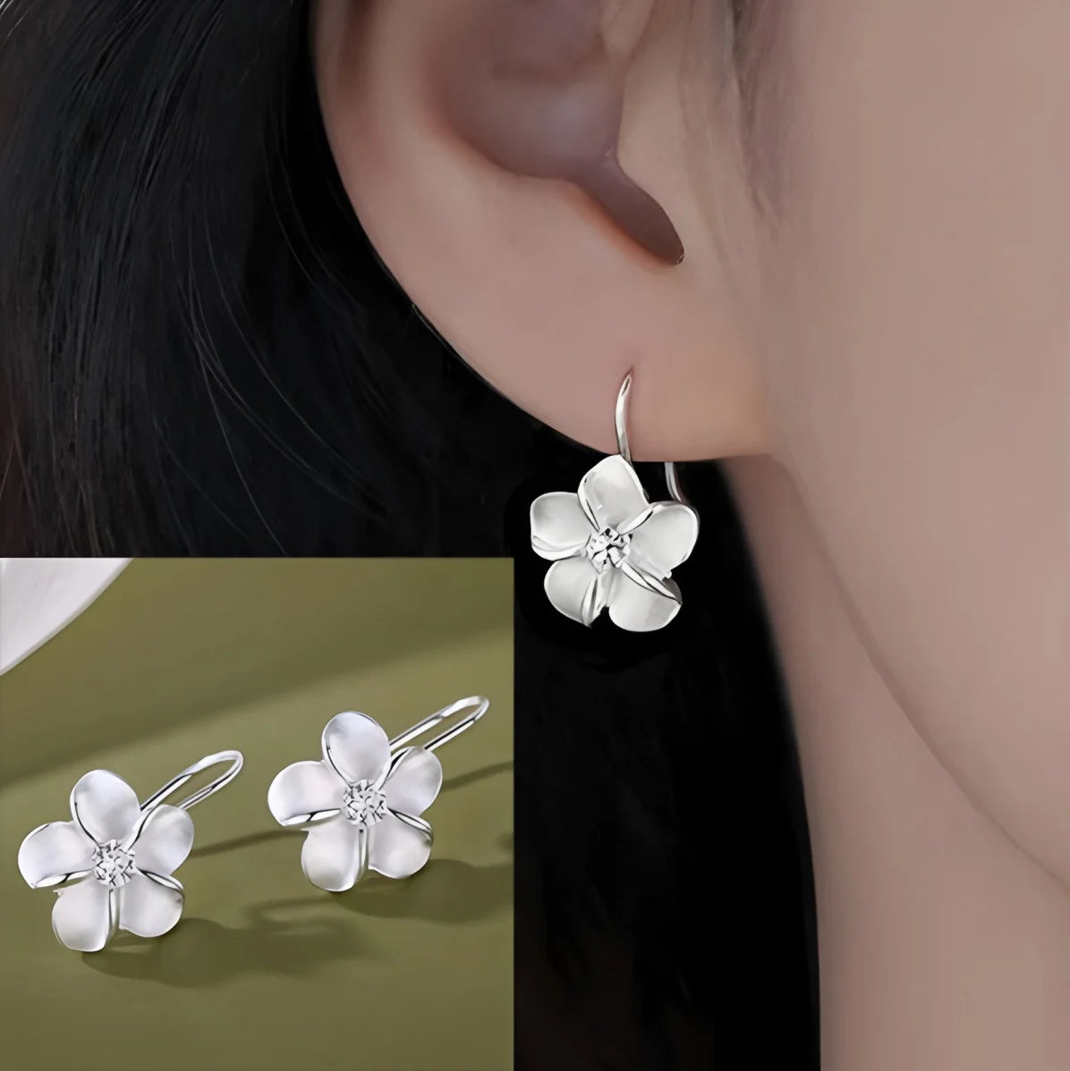 925 Sterling Silver Bow Knot Ear Clip for Women - Sweet Jewelry Gift